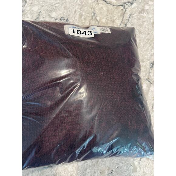 The Sweater Venture 100% Baby Alpaca Crop Sweater Scalloped Hem Size Small JL - Picture 7 of 7